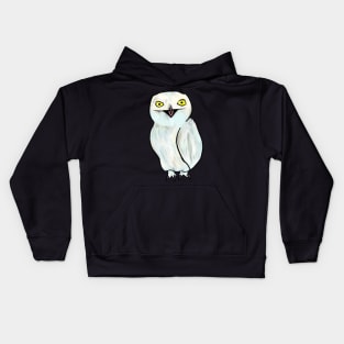 Happy Snowy Owl Kids Hoodie